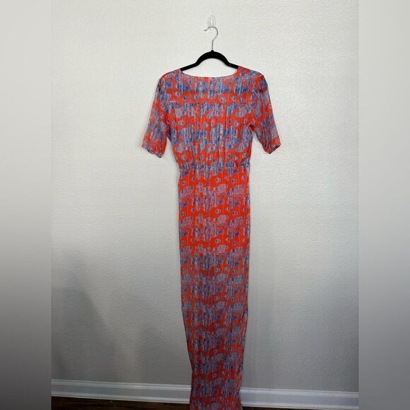 EYWASOULS MALIBU Elke Wrap-effect ruched chiffon midi dress - Picture 6 of 10